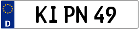 Trailer License Plate